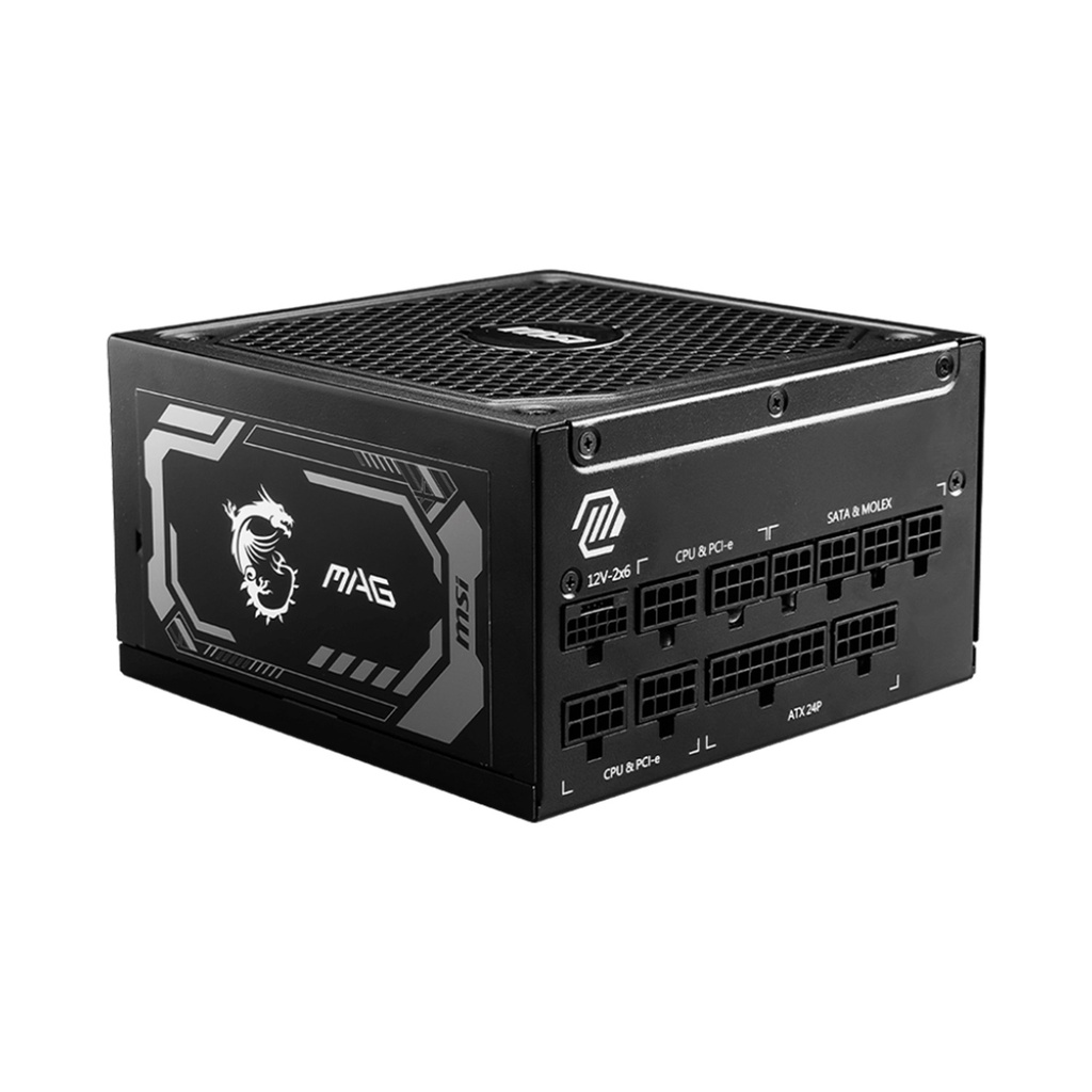 [NS027060] MSI MAG A1000GL 80PLUS Gold 1000W ATX 3.1 Ready PCIe 5.1 Ready Power Supply