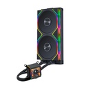 LIAN LI GALAHAD II LCD 280mm Liquid CPU Cooler with TL 140 Wireless Fans - Black
