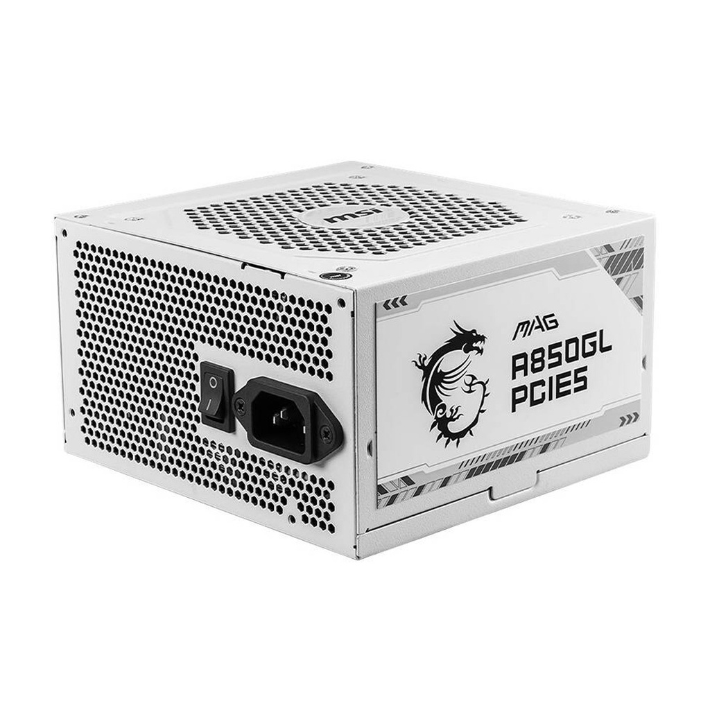 [NS032763] MSI MEG A850GL 80PLUS GOLD 850W Cybenetic ATX 3.1 PCIe 5.1 Ready Power Supply -White