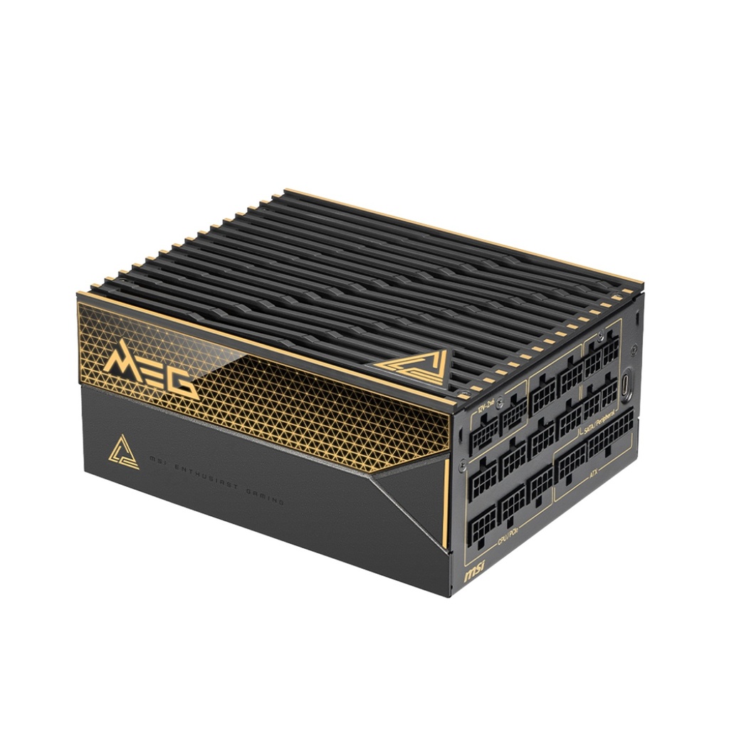 [NS028815] MSI MEG Ai1600T 80PLUS Titanium 1600W Cybenetic Titanium ATX 3.1 PCIe 5.1 Ready Power Supply