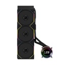 Lian Li Hydro-Shift II LCD-C 360TL Liquid CPU Cooler with TL Wireless Fans, 2.1" IPS LCD Screen - Black