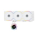 Lian Li Hydro-Shift II LCD-C 360TL Liquid CPU Cooler with TL Wireless Fans, 2.1" IPS LCD Screen - White