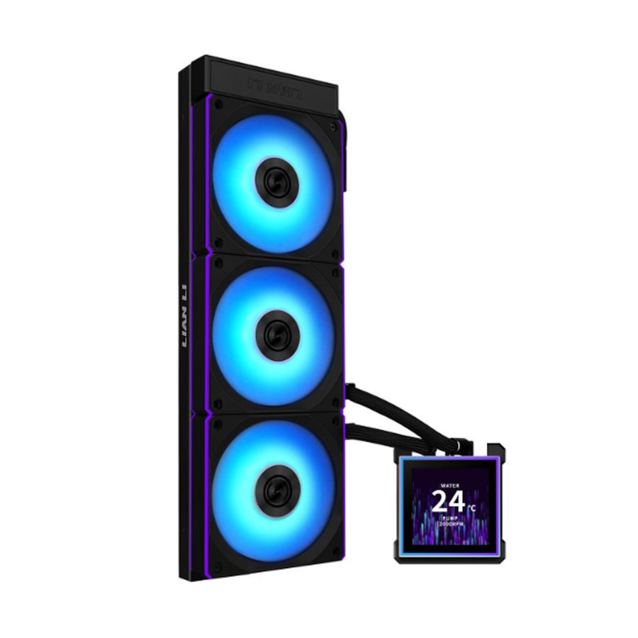 [NS032571] LIAN LI Hydro-Shift II LCD-S 360CL Liquid CPU Cooler with CL Wireless Fans, 3.4" IPS LCD Screen - Black
