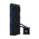 LIAN LI Hydro-Shift II LCD-S 360TL Liquid CPU Cooler with TL Wireless Fans, 3.4" IPS LCD Screen - Black