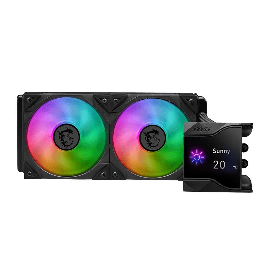 [NS028780] MSI MPG Core Liquid D240 2.4" Customizable IPS Display 240MM CPU Liquid Cooler - Black