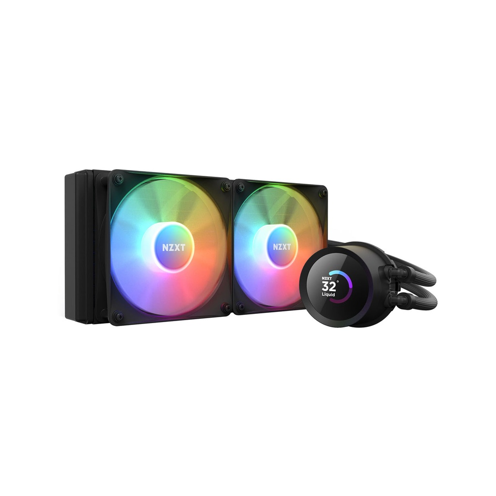 [NS011250] NZXT Kraken 240 RGB 240mm Liquid Cooler With LCD Display - Black