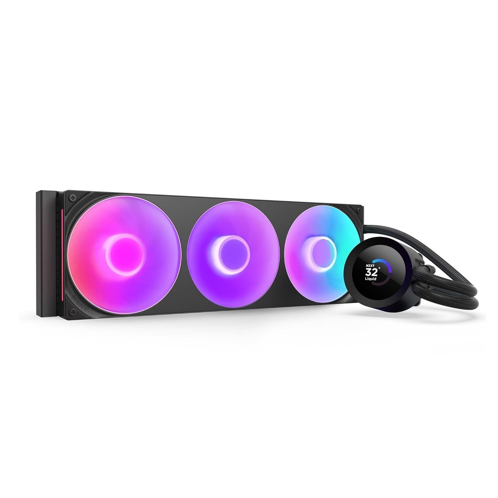 [NS031236] NZXT Kraken Plus 360mm Liquid Cooler With 1.54" LCD Display - Black