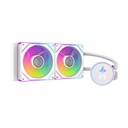 SharX Jaws J240DD 240mm ARGB Liquid CPU Cooler - White