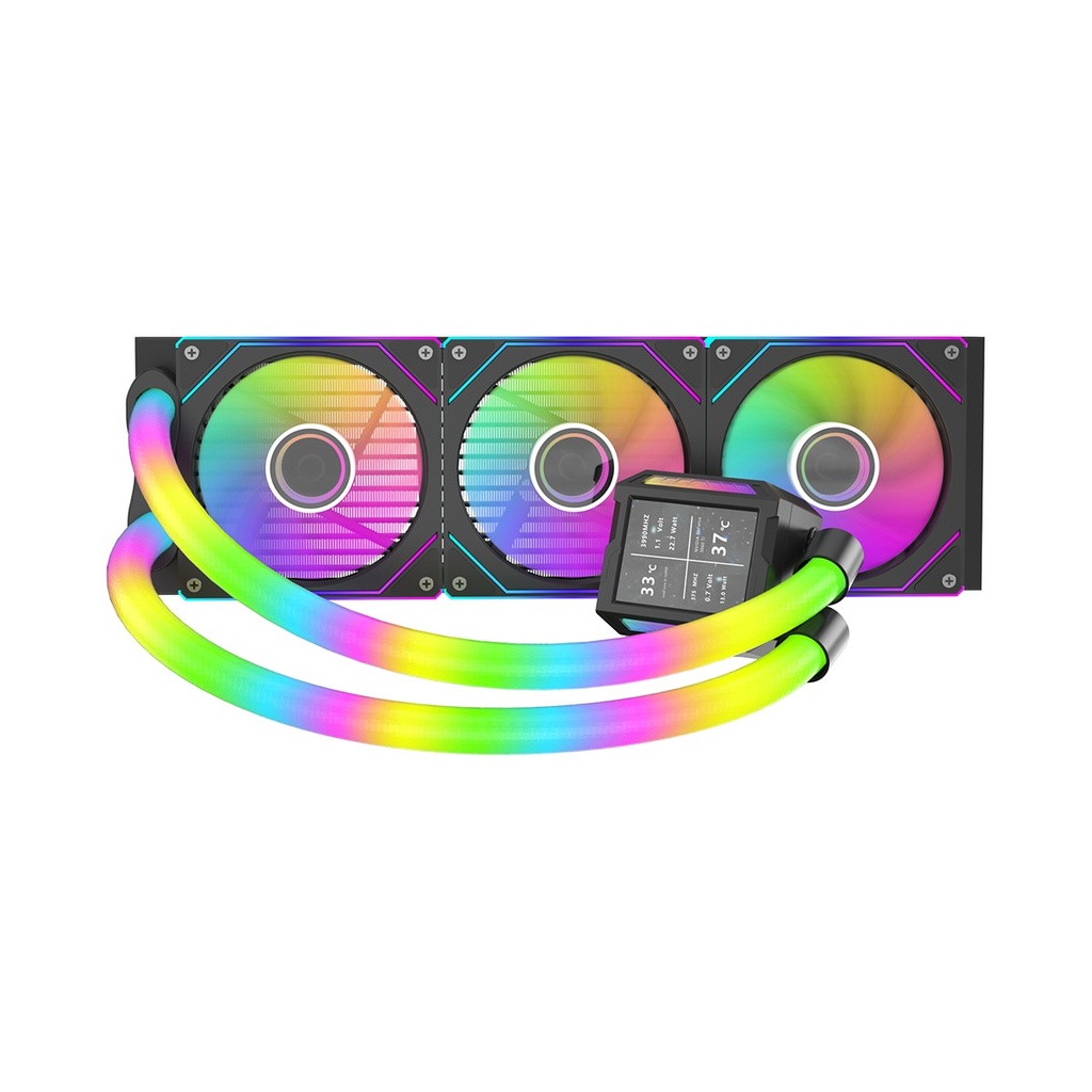 [NS032539] Sharx Profin P360LRT 360mm ARGB Liquid CPU Cooler - Black