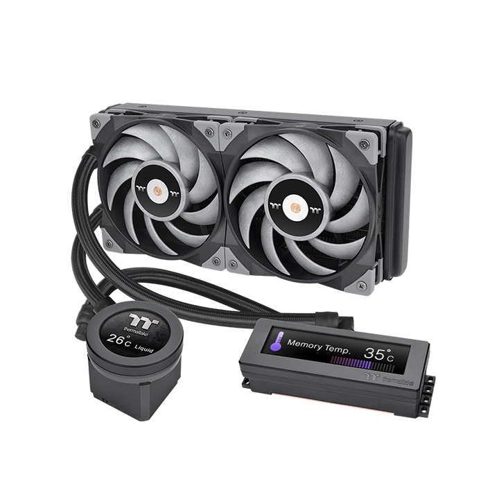 [NS010404] Thermaltake Floe RC Ultra 240 CPU & Memory AIO Liquid Cooler - Gray