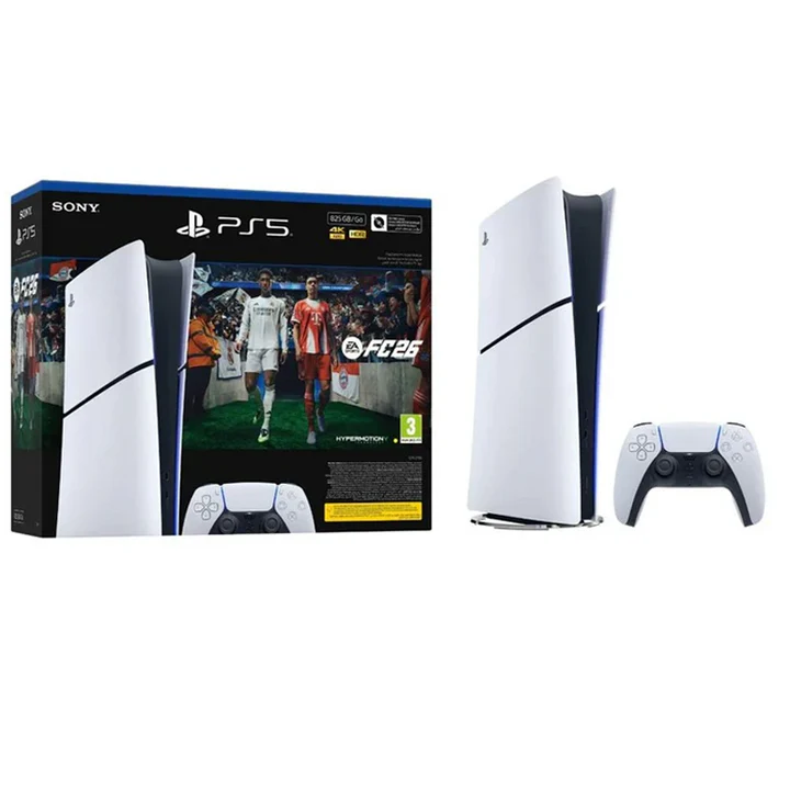 [P5D2U] PlayStation 5 Digital Edition Console - Slim With EA FC 26 Voucher Bundle (Used)