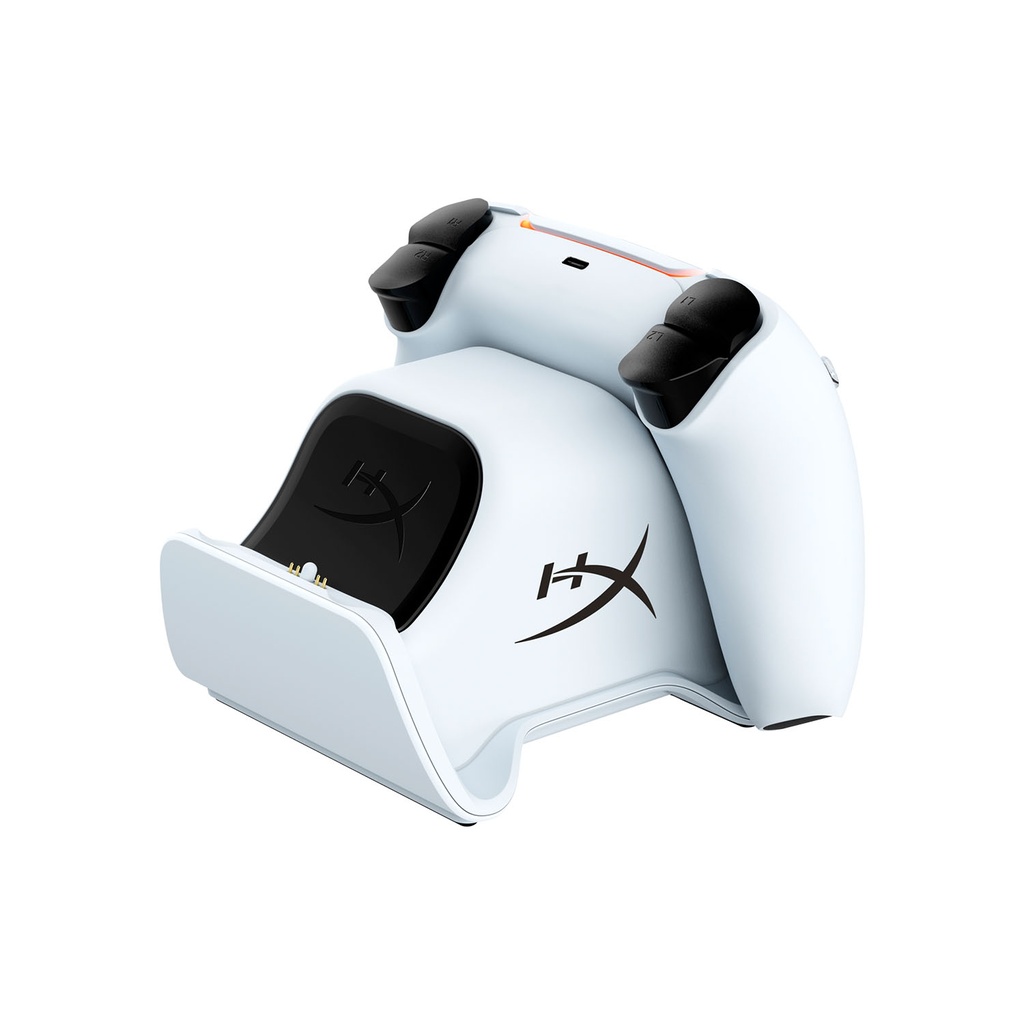 HyperX ChargePlay Duo Controller USB-C Charging Station For PS5 DualSense™ Wireless Controllers -White/Black