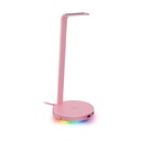 Razer Base Station V2 Chroma Headphone Headset Stand Holder: Chroma RGB Lighting, Taller Stand & Anti-Slip Ledge, USB Charging Ports, 3.5mm Port, Built-in DAC - Quartz