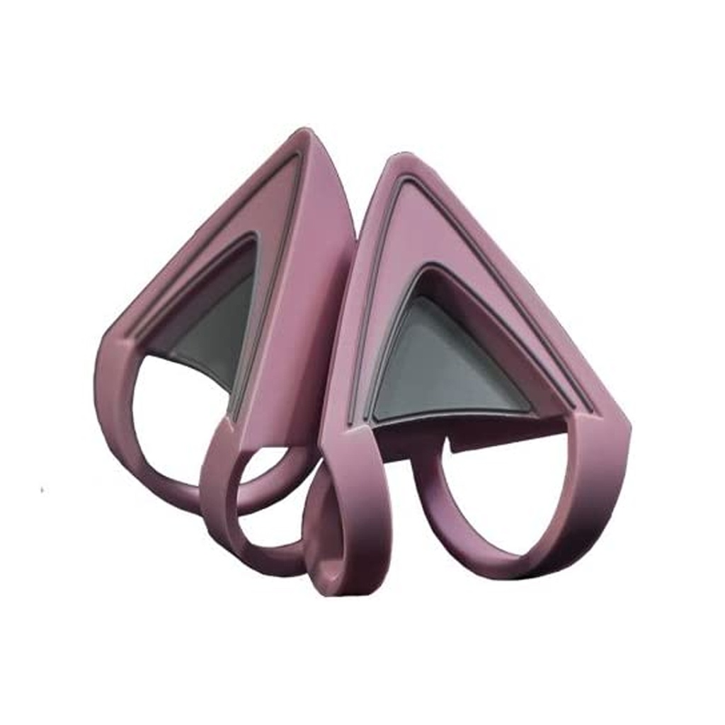 [NS007777] Razer Kitty Ears for Kraken Headsets: Compatible with Kraken 2019, Kraken TE Headsets, Adjustable Straps, Water Resistant Construction - Quartz Pink
