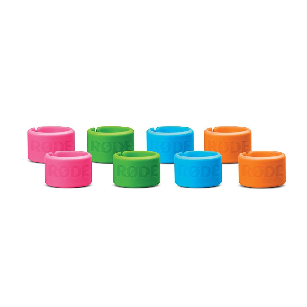 [NS029880] Rode XLR-ID XLR Cable Identification Rings, 8 x Colour-Coded Rings