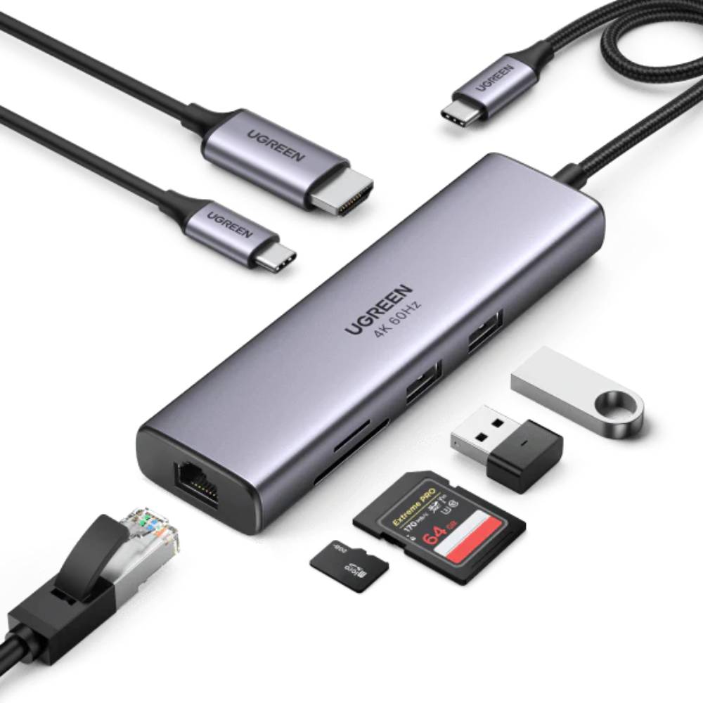 [NS026520] UGREEN DisplayPort KVM Switch 2 In 1 Out Share A Display Device & 4 USB Device
