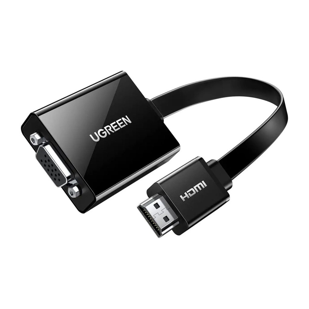 [NS006005] UGreen HDMI to VGA Converter With Audio 25cm - Black