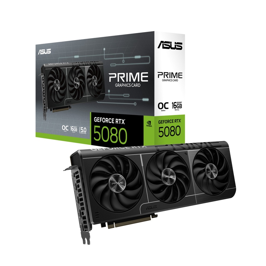[NS033206] Asus Prime GeForce RTX 5080 OC Edition 16GB GDDR7 Graphic Card