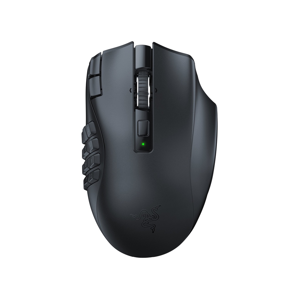 [NS008902] Razer Naga V2 Hyperspeed Ergonomic Wireless/Bluetooth MMO Gaming Mouse - Up to 400 Hours Battery Life - Black