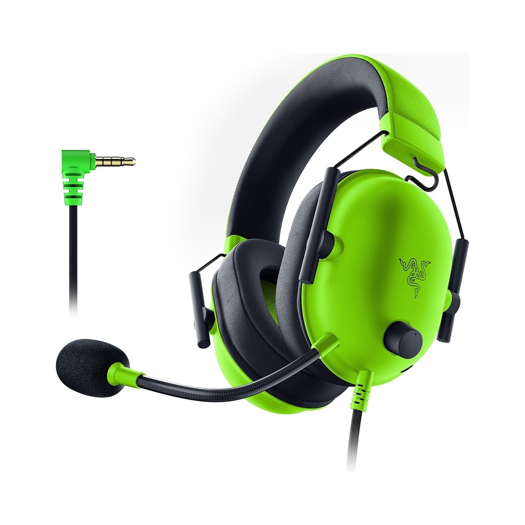 [NS003653] Razer Blackshark V2 X Esports 7.1 Surround Sound Wired Gaming Headset - For PC,PS4, Xbox One,Switch & Mobile Devices-Green Edition