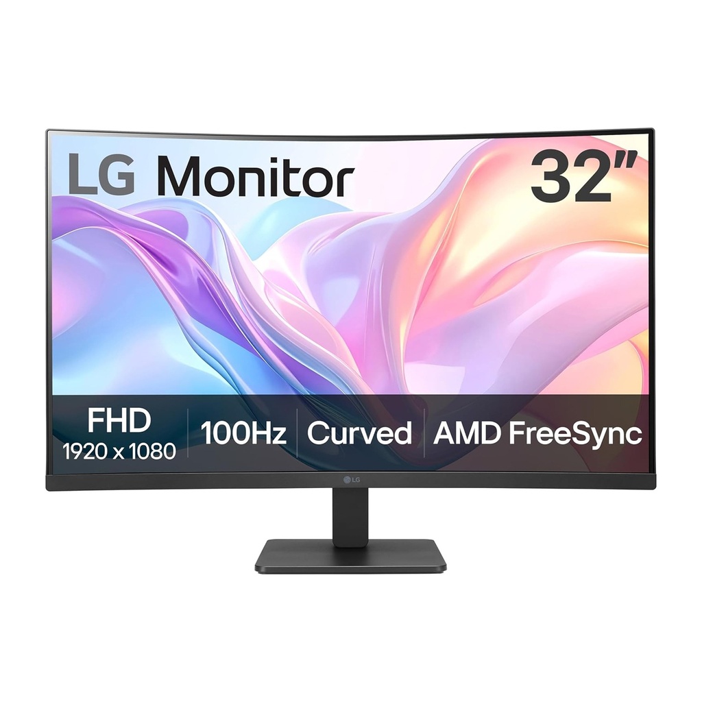 [NS033125] LG 32MR50C-B 32" FHD VA 100Hz 5ms Curved Monitor with FreeSync™