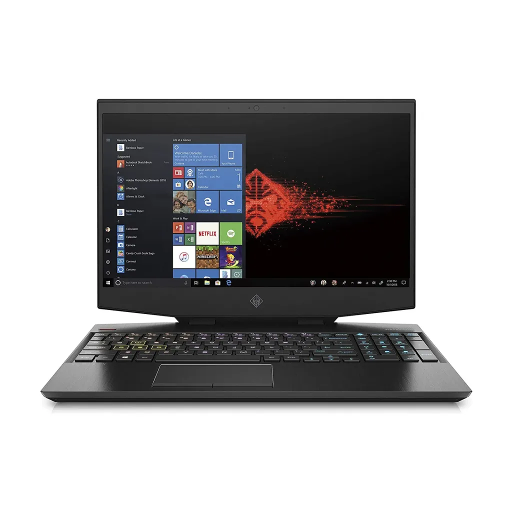 HP Omen 15-DH1000NE Gaming Laptop, 15.6" FHD 144Hz, Core i7-10750H, 16GB RAM, 1TB SSD, 6GB NVIDIA GeForce GTX 1660Ti, Windows 10 - Black |1C4K9EA