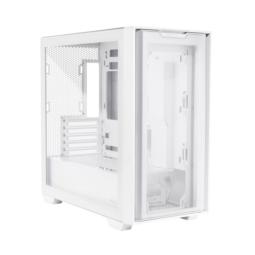 Asus A21 Micro ATX Tempered Glass Side Panel Case Without Fan - White