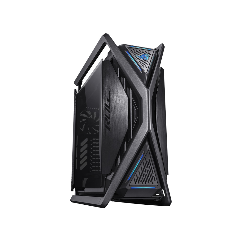 [NS008972] Asus Hyperion GR701 Full Tower E-ATX Gaming Case, 2-Sides Tempered Glass, 420mm dual radiator support, 4x 140mm Fans Pre-installed, Metal GPU holder, ARGB fan hub, 60W fast charging
