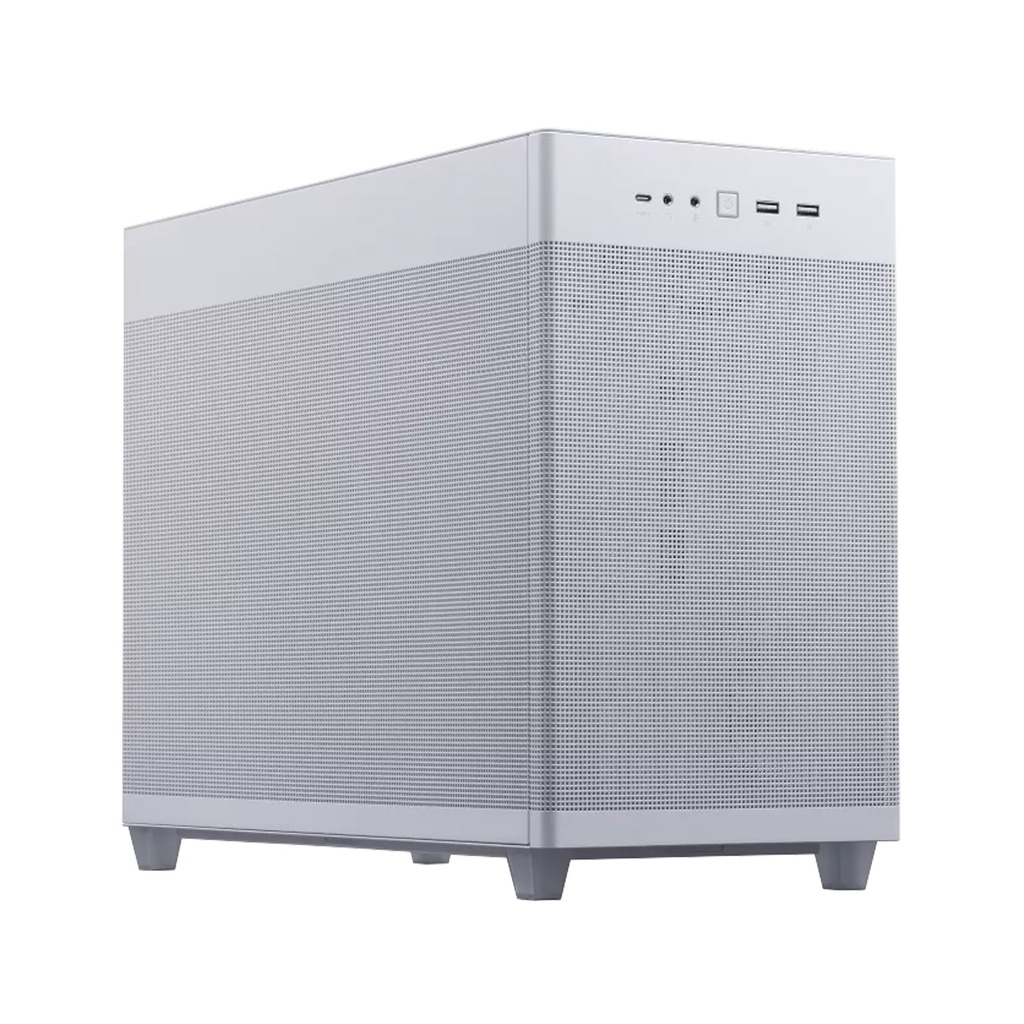 [NS030376] Asus Prime AP201 Micro ATX 33L Left Side Tempered Glass Panel Case Without Fan - White