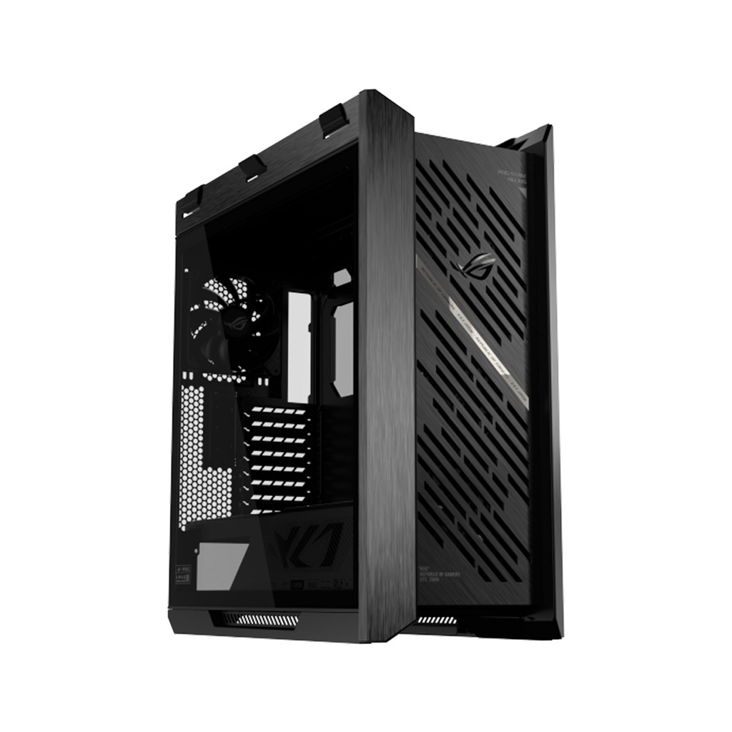 [NS032343] ASUS Strix Helios II GX601S Mid Tower Computer Case, 4x 140mm Pre-Installed Fans, Up to 420mm Radiator & 7x Fan Support-Black