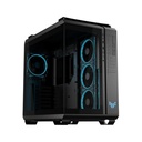Asus Tuf Gaming GT502 Horizon Mid Tower Two Panel Front & Left Side Tempered Glass Case with 4 ARGB Fans - Black