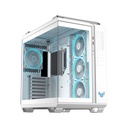 Asus Tuf Gaming GT502 Horizon Mid Tower Two Panel Front & Left Side Tempered Glass Case with 4 ARGB Fans - White