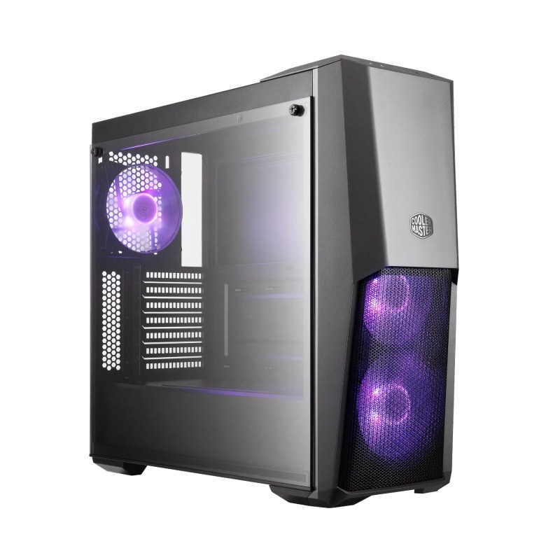 [NS027781] Cooler Master Master Box 500 ATX Mid Tower Tempered Glass Case - Black