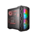 Cooler Master MasterCase H500 ARGB Mind-Blowing Design Tempered Glass Side Panel Case with 2 RGB Fans