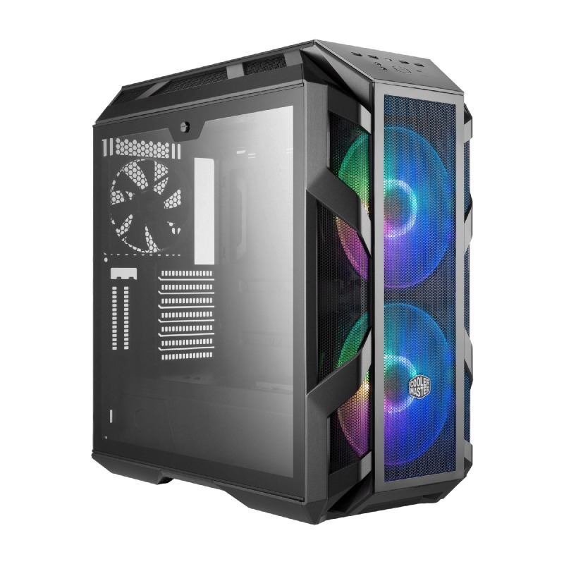 Cooler Master MasterCase H500M Mid-Tower 3 Sides Tempered Glass Panel with Case 3 ARGB Fans - Black