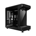 Cooler Master MasterFrame 360 Stage LCD ATX Mid-Tower Right & Left Panel Tempered Glass Case - Black