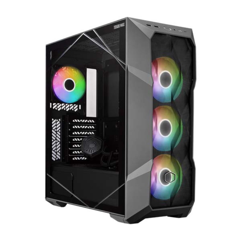[NS027783] Cooler Master TD500 MAX Tempered Glass ATX Computer Case - Black