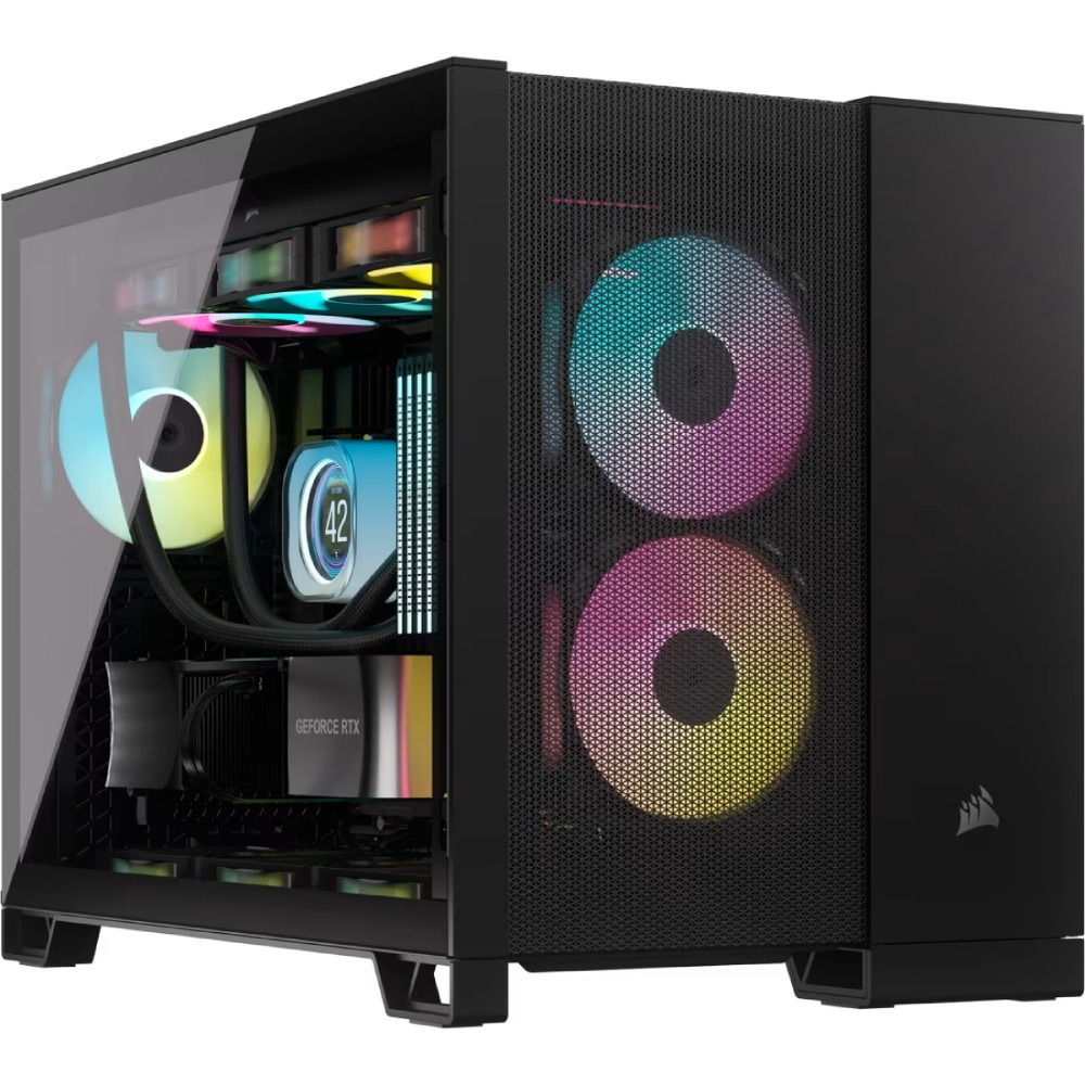 [NS027102] Corsair 2500D Airflow Mid-Tower Dual Chamber PC Case - Black
