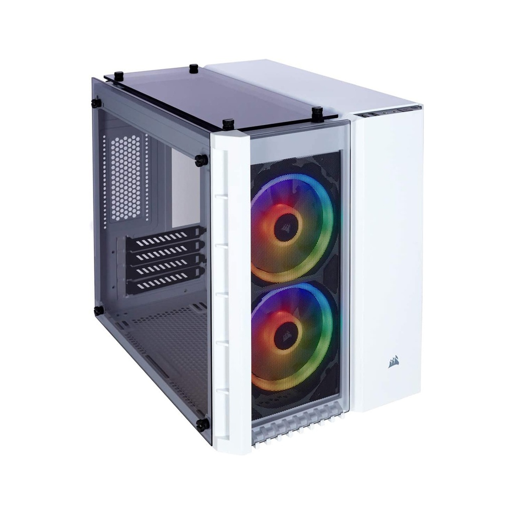 [NS006237] Corsair 280X Crystal Series RGB Tempered Glass Micro ATX Case - White