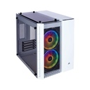 Corsair 280X Crystal Series RGB Tempered Glass Micro ATX Case - White