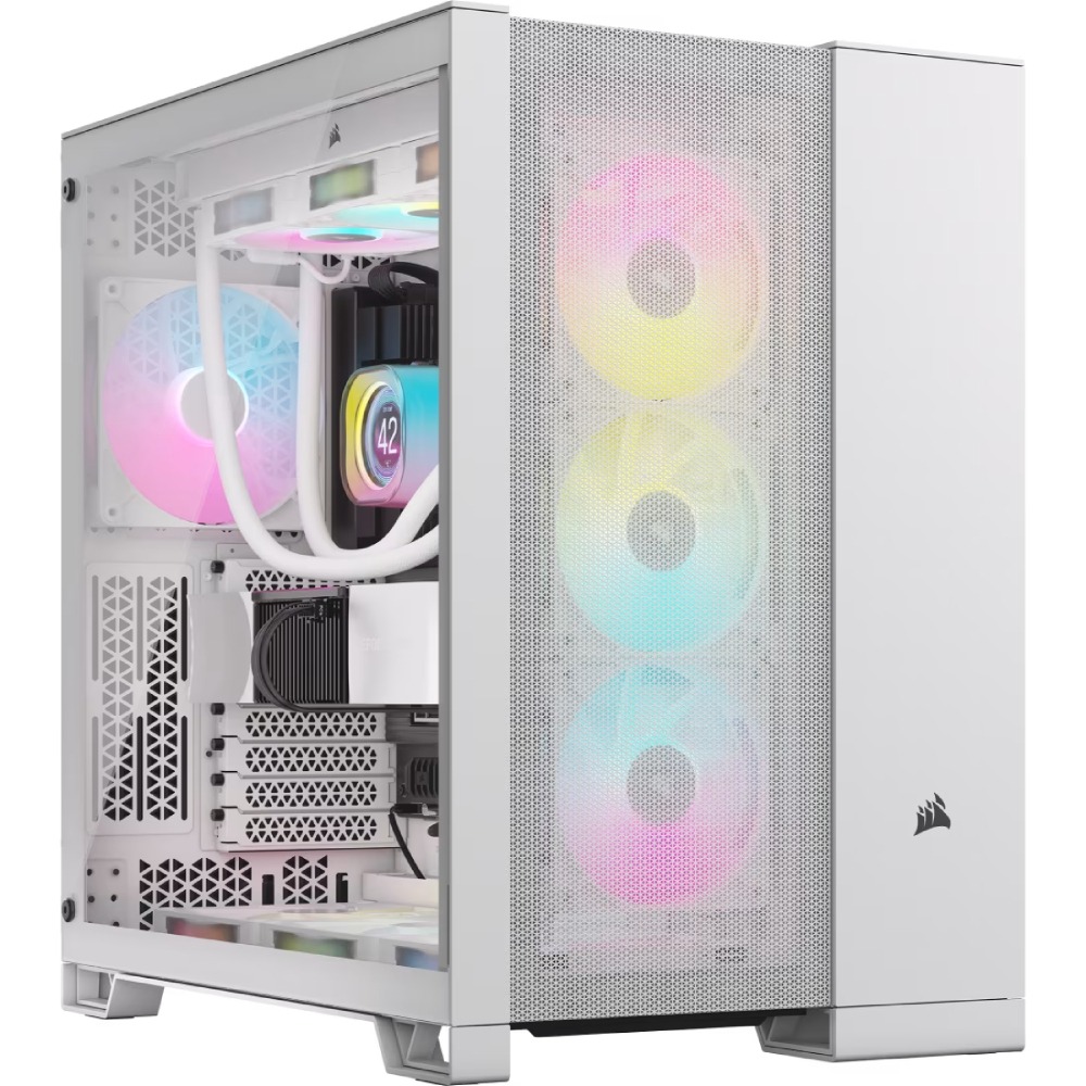 CORSAIR 6500D Airflow Tempered Case - White