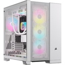 CORSAIR 6500D Airflow Tempered Case - White