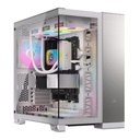 CORSAIR 6500X Mid Tower Case - White/Satin Gray Aluminum