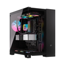 Corsair 6500X Mid-Tower PC Case, Up to 360mm Radiator & 10x Fan Support, Tempered Glass, Dual Chamber Design - Black