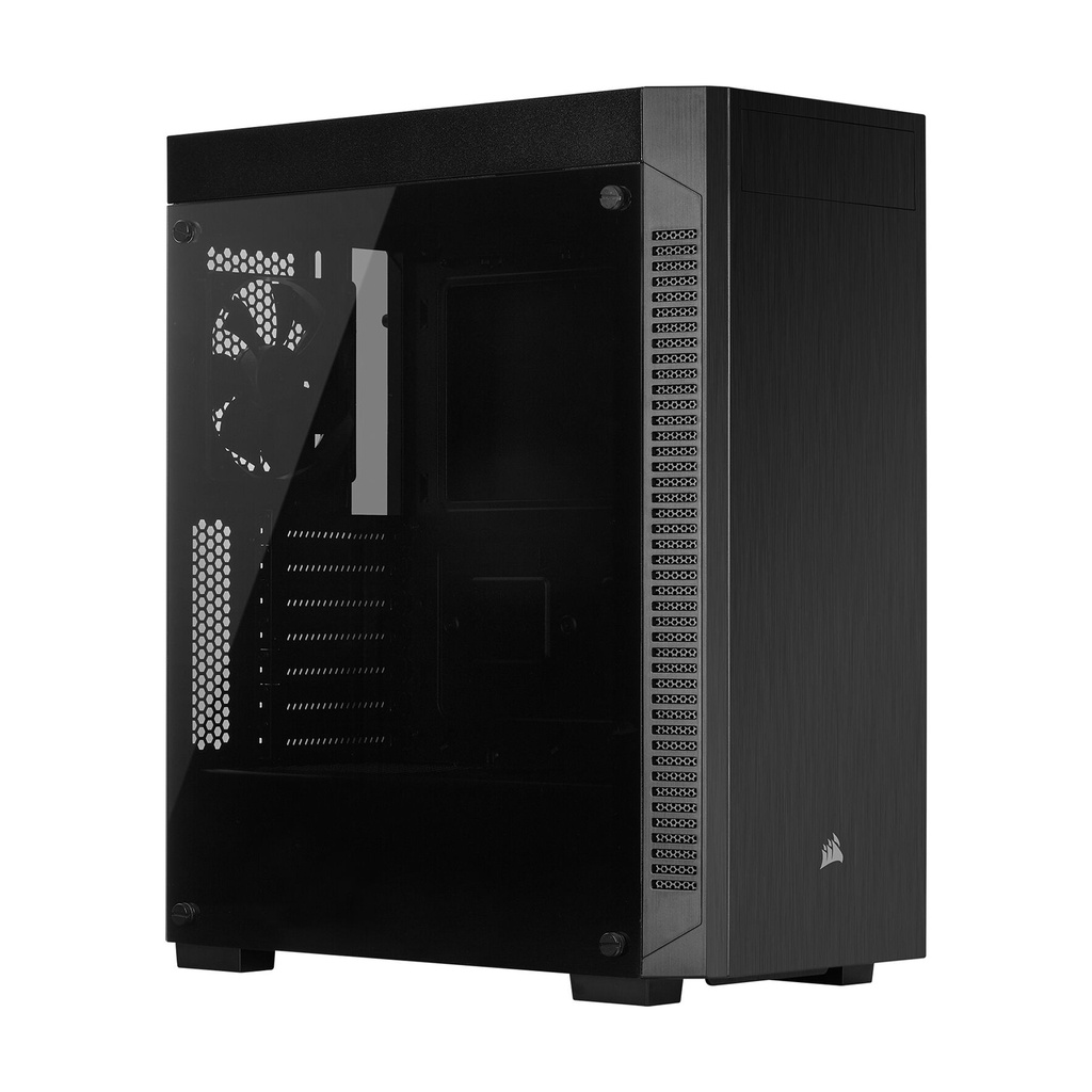 [NS006388] Corsair Carbide Series 110R ATX Mid Tower Steel Plastic Side Tempered Glass Panel Case with 1 Fan - Black