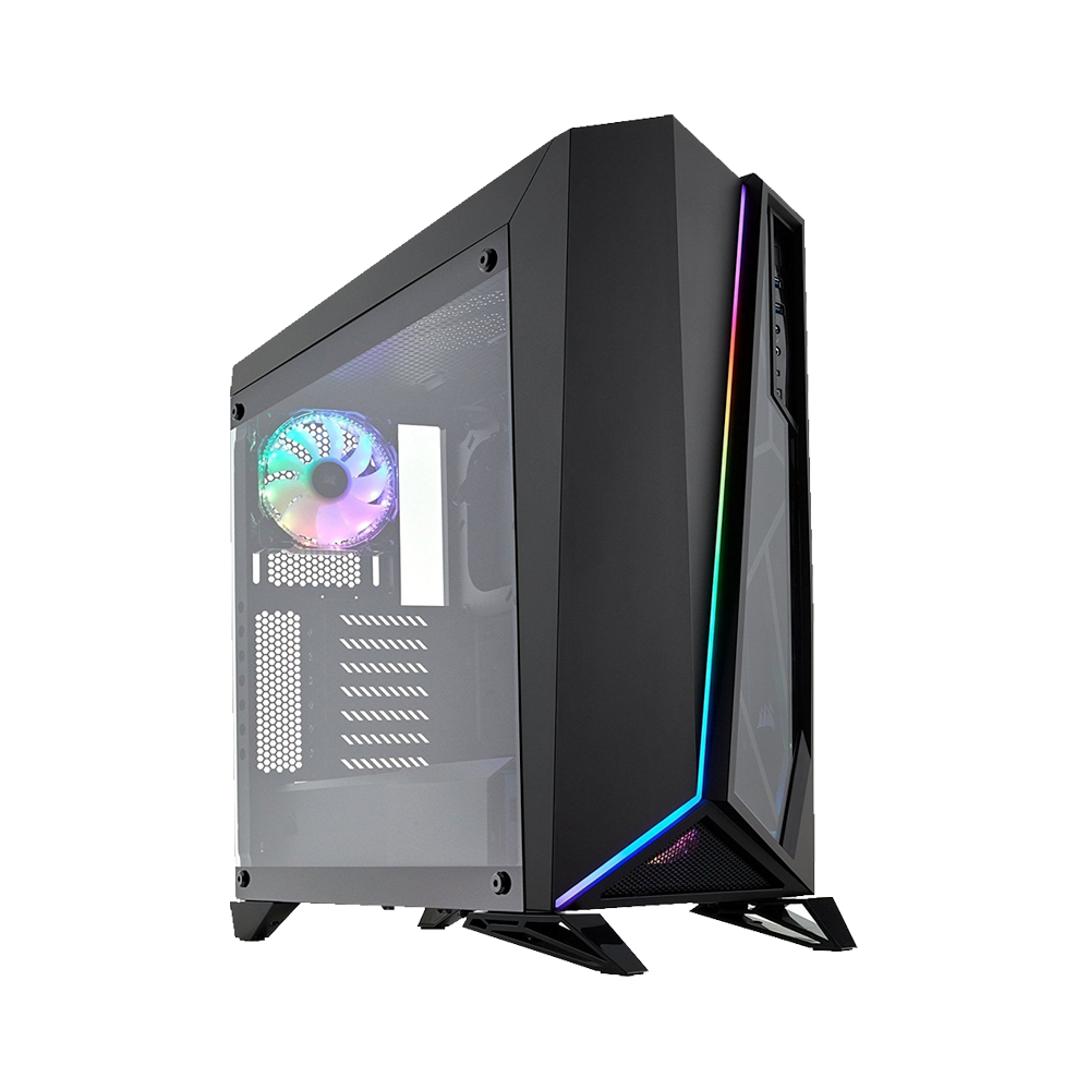 [NS029377] Corsair Carbide Series Spec-Omega RGB Tempered Glass Mid-Tower Gaming Case Black