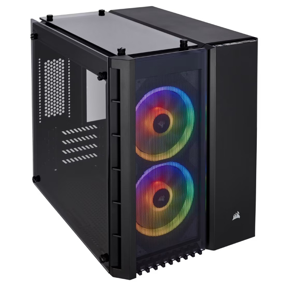 CORSAIR Crystal Series 280X RGB Micro ATX Case - Black