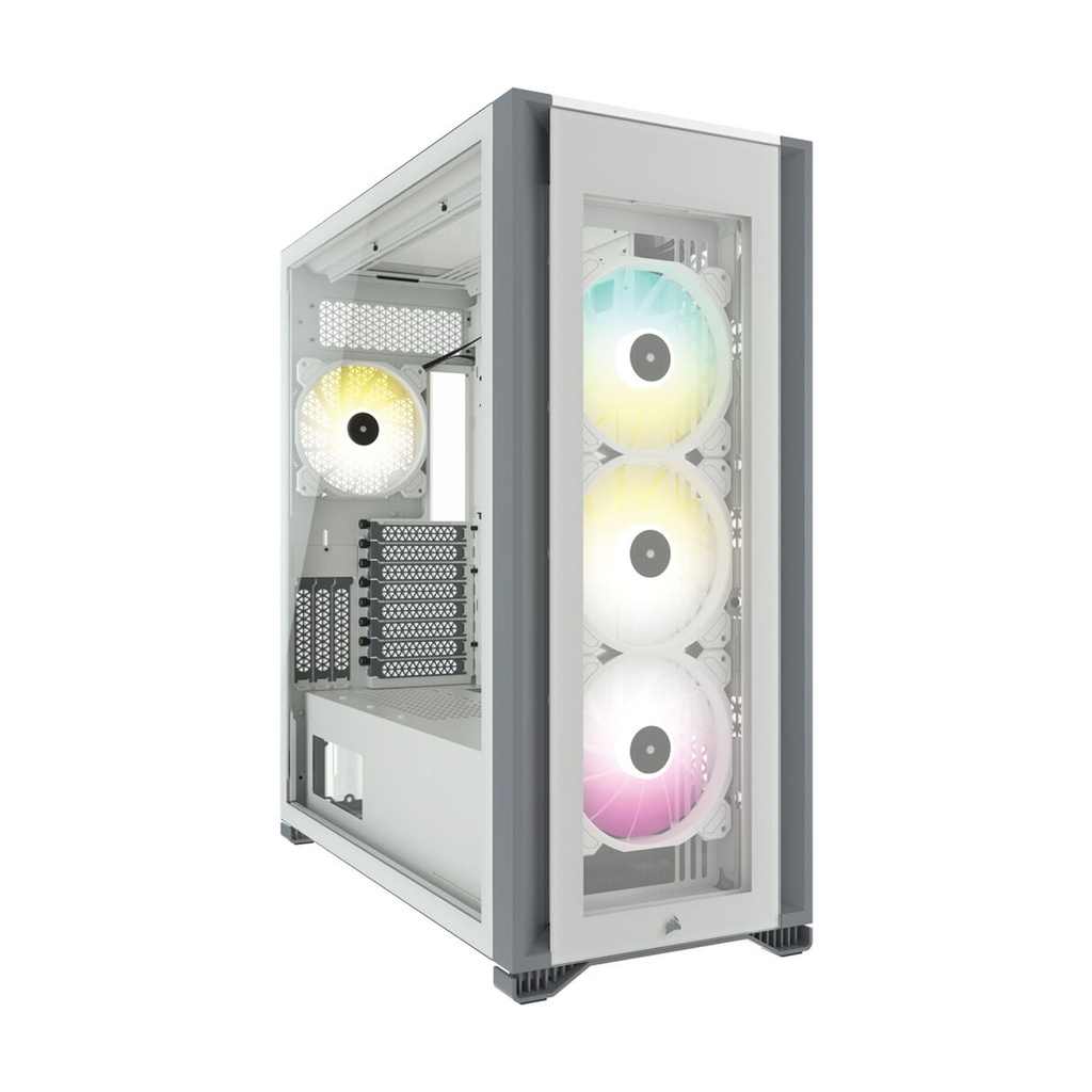 [NS005309] Corsair iCUE 7000X RGB Tempered Glass With 3 RGB & 1 Rear Fans Full-Tower ATX PC Case - White