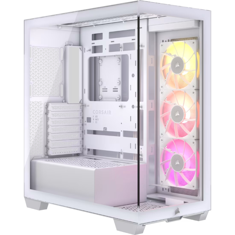 [NS027107] CORSAIR iCUE LINK 3500X RGB Mid Tower Case - White