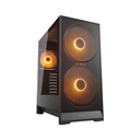 Cougar AIRFACE 180 Series Mid Tower Left Side Tempered Glass Panel Case With 3 ARGB Fans - Black